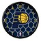 The Memory Company 11.5" Navy Blue and Yellow NBA Indiana Pacers Net Wall Clock